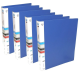 Ring Binder 4D PVC File, A4 Blue