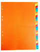 Plastic File Separators Dividers 25 Sheets Multi-Color