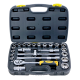 DURELO D-S24H Socket Set 1/2'' SQ. Drive Metric 6 Point 8-32MM (24peices),