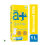 Nestle a+ Slim Fat Free Milk Tetra Pack, 1Ltr