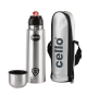 Cello Flip Style Stainless Steel Bottle, 500ml, Silver