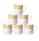 Sonaki Bone China Tea/Coffee Mug (Set of 6pcs) 220ml