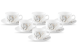 La Opala Diva, Velvett Collection, Opal Glass Cup & Saucer Set 12 pcs,