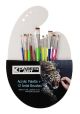 Kabeer Art 12pc Synthetic Paintbrush Set