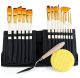 BOSOBO Paint Brushes Set, 15 Pcs Professional
