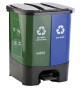 Plastic Dustbin Wet & Dry 2 in 1