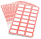 Self-Adhesive Label Stickers No 4 Red Border