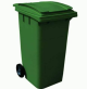 Wheel Garbage Dustbin Green 120 LTR