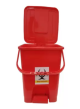 Plastic Pedal Dustbin Bio Medical Waste 10 Ltr Red