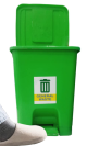 Plastic Pedal Dustbin Bio Medical Waste 10 Ltr Green