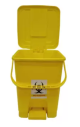 Plastic Pedal Dustbin Bio Medical Waste 10 Ltr Yellow