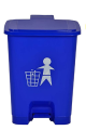 Plastic Pedal Dustbin Bio Medical Waste 15 Ltr Blue